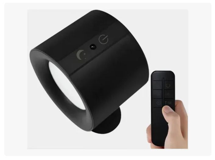 Aplique De Pared Recargable Con Doble Foco Y Control