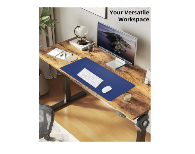 Alfombrilla Mousepad De Cuero Impermeable Reversible 80x40