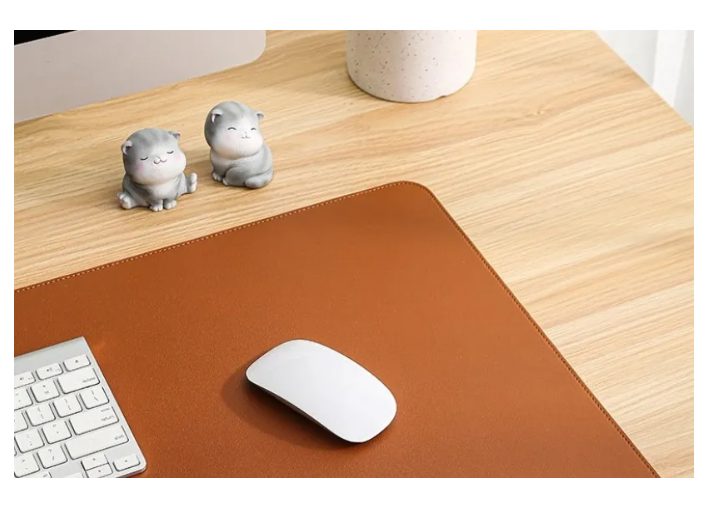 Alfombrilla Mousepad De Cuero Impermeable Reversible 80x40