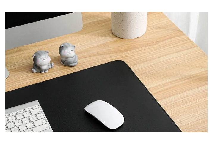 Alfombrilla Mousepad De Cuero Impermeable Reversible 80x40