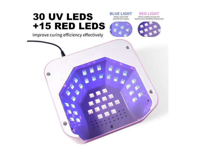 Lámpara Profesional Con Diamante Recargable Uv/led 288w