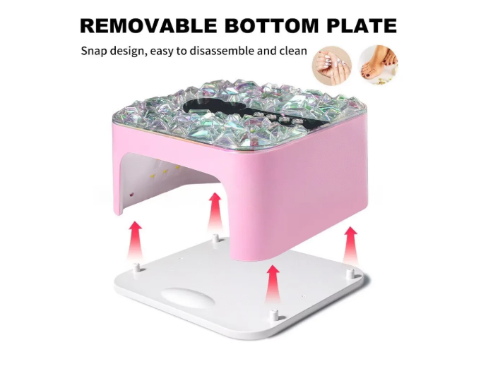 Lámpara Profesional Con Diamante Recargable Uv/led 288w