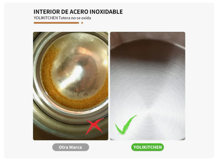 Tetera Silbante Chef Choice 2.5l Acero Inoxidable Blanco