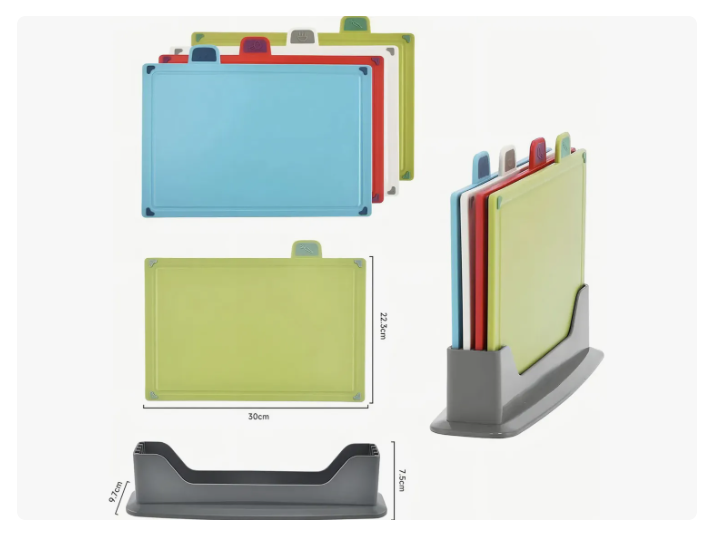 Tabla De Pica Con Pestañas Para Cocina 4 Unidades