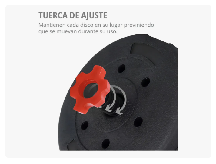 Set Mancuernas Barra Rusa Ajustables 30 Kg 4 En 1