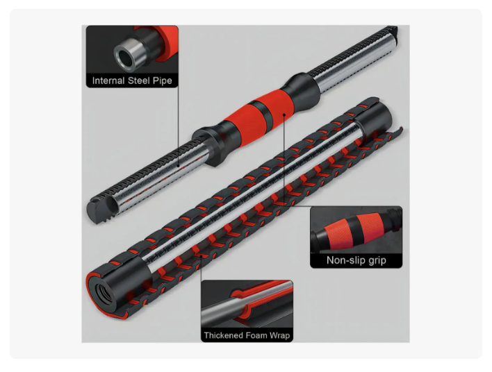 Set Mancuernas Barra Rusa Ajustables 30 Kg 4 En 1