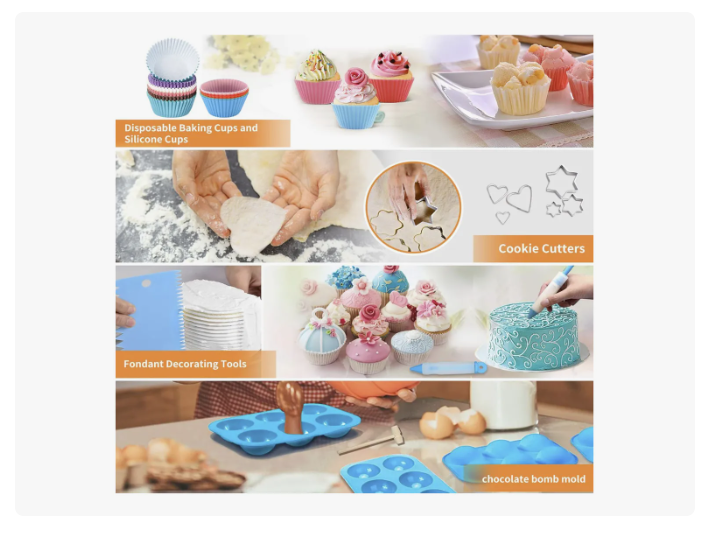 Set De Pasteleria Kit Decoración Para Reposteria 236pcs