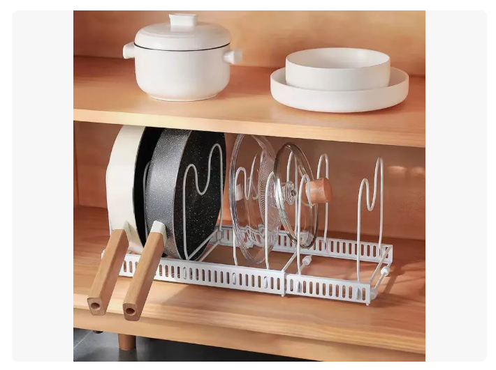 Rack Organizador De Ollas Expandible Menaje Tablas Tapas