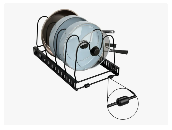 Rack Organizador De Ollas Expandible Menaje Tablas Tapas