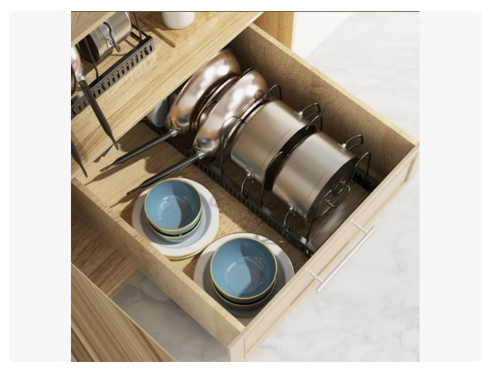 Rack Organizador De Ollas Expandible Menaje Tablas Tapas