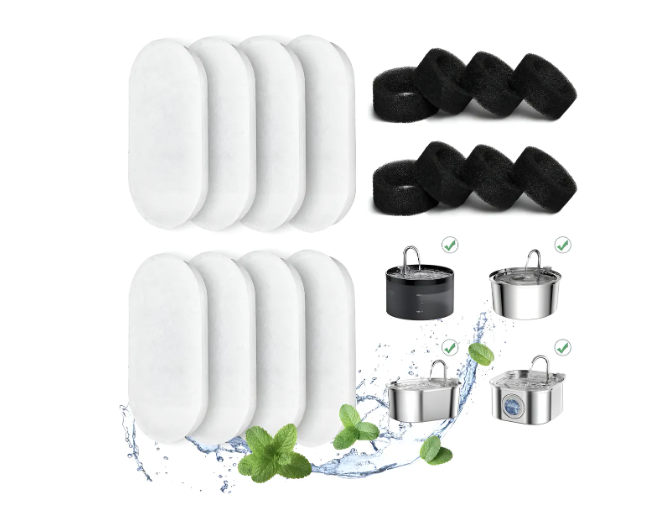 Pack 16 Filtros Bebedero Fuente D Agua Eléctrico Gato Perro