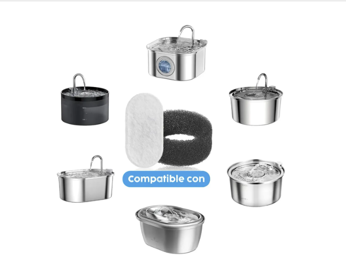 Pack 16 Filtros Bebedero Fuente D Agua Eléctrico Gato Perro