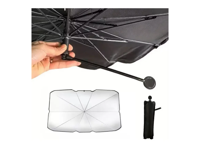 Quitasol Tipo Sombrilla Para Auto Parasol Retractil Parabris