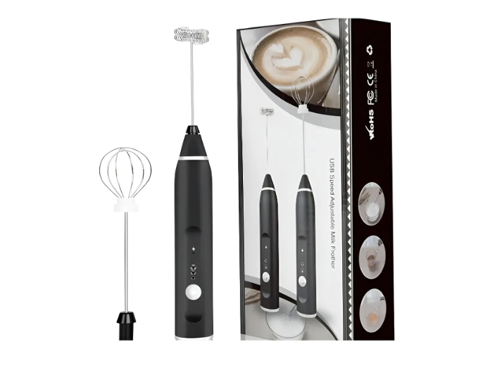 Mini Batidor Eléctrico De Café Y Espuma Leche Recargable