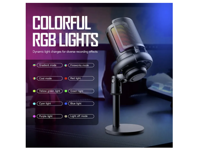 Micrófono Gaming Con Reducción De Ruido Para Pc