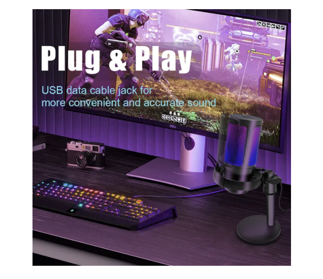Micrófono Gaming Con Reducción De Ruido Para Pc