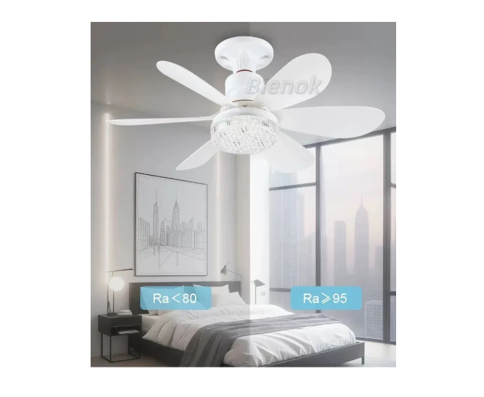 Ventilador De Techo Con Luz Dimmable Y Control Remoto De 40w
