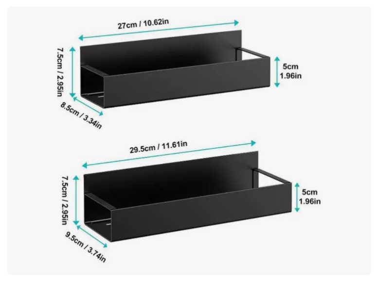 Kit 2 Estante De Almacenamiento Magnético Multifuncional