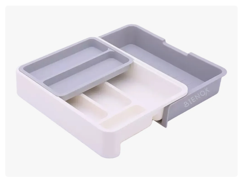 Organizador De Cubiertos De Cocina Extensible Y Extraible