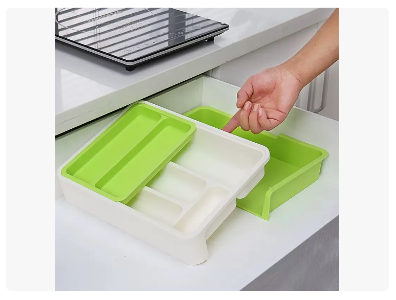 Organizador De Cubiertos De Cocina Extensible Y Extraible