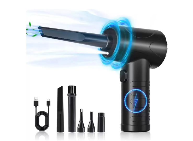 Soplador De Aire 2 En1 51000rpm 6000mah Con 8 Boquillas