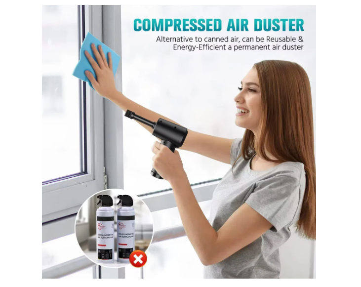 Soplador De Aire 2 En1 51000rpm 6000mah Con 8 Boquillas