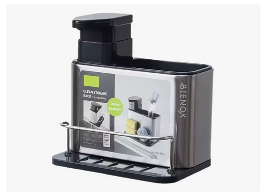 Dispensador De Lavalozas Jabón Y Porta Esponja 3 En 1