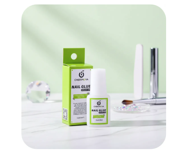 Pegamento Para Tips Y Uñas Postizas Cherimoya Con Pincel