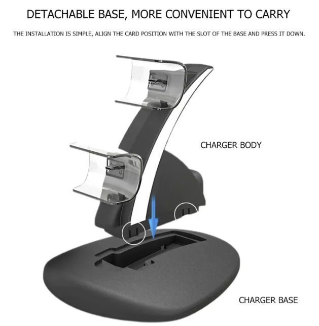Cargador Dual Para Control Ps5 Soporte Base Dualsense