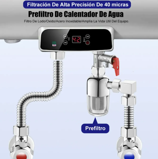 Filtro De Agua 1/2 Pulgada Acero Inoxidable