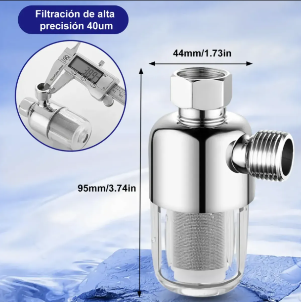 Filtro De Agua 1/2 Pulgada Acero Inoxidable