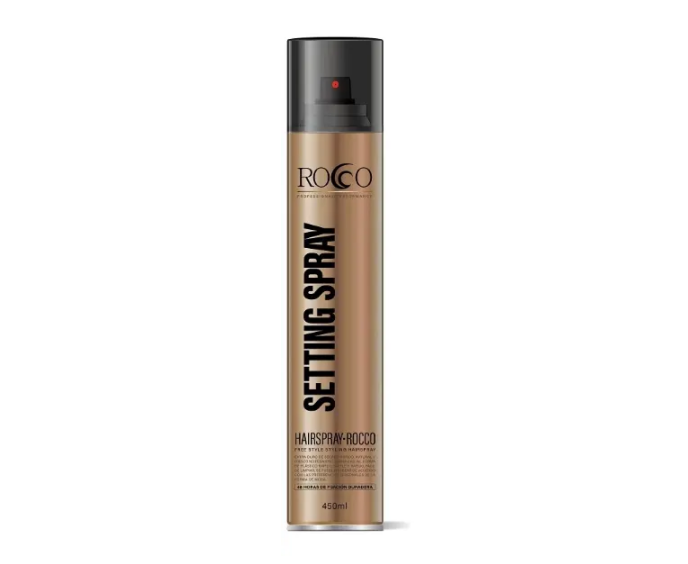 Laca Fijador Extra Fuerte De Cabello Rocco 450 Ml