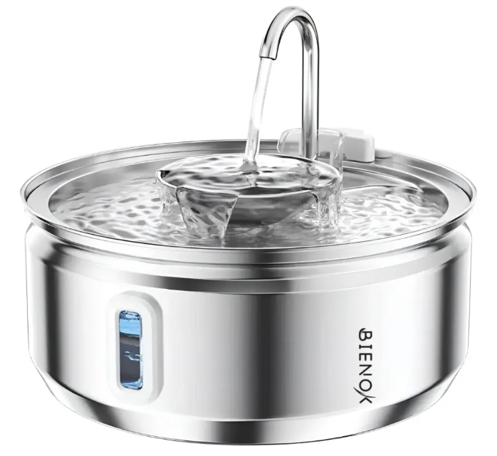 Bebedero Automático Gatos Perros Fuente Agua 3.2l Inox