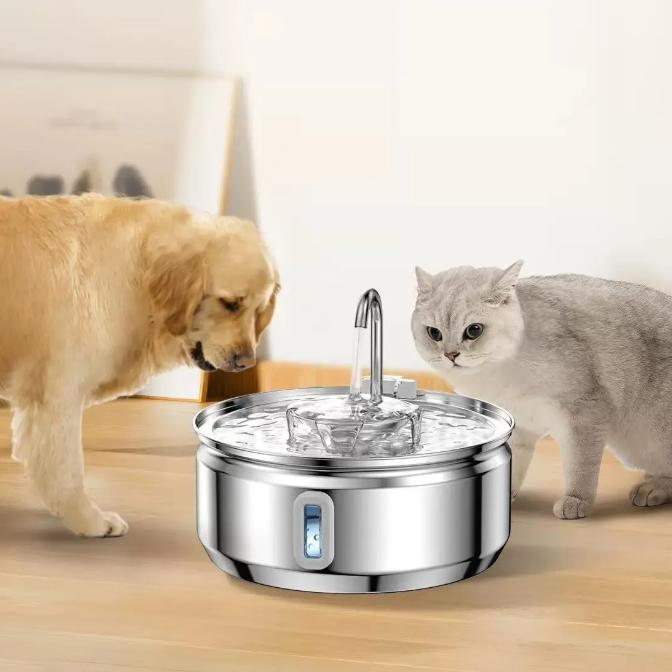 Bebedero Automático Gatos Perros Fuente Agua 3.2l Inox
