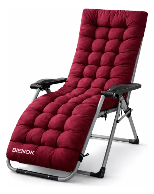 Cojín Acolchado Para Silla Reposera Terraza Ajustable