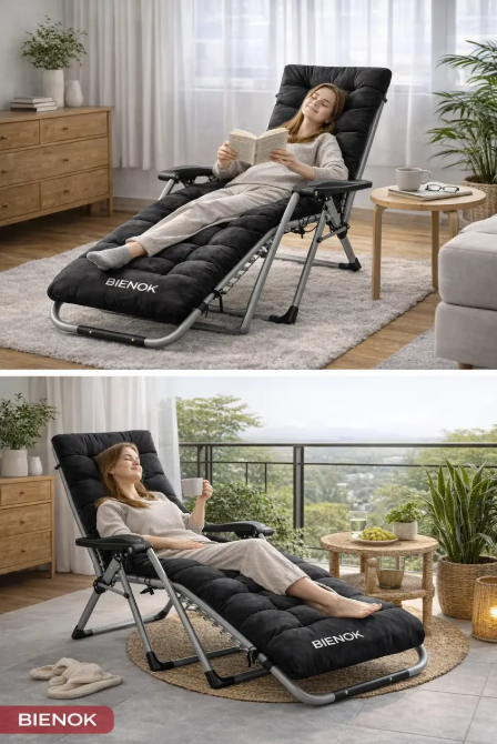 Cojín Acolchado Para Silla Reposera Terraza Ajustable
