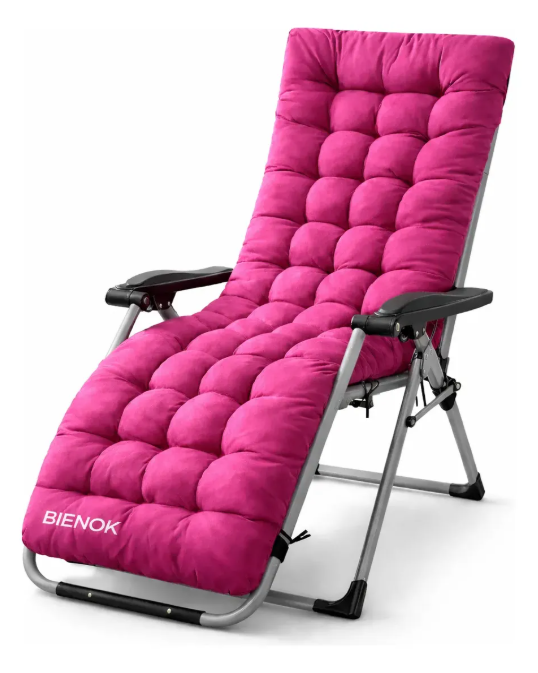 Cojín Acolchado Para Silla Reposera Terraza Ajustable