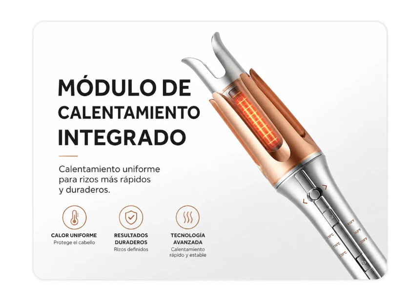Rizador Automático Profesional Para Ondas Y Rizos
