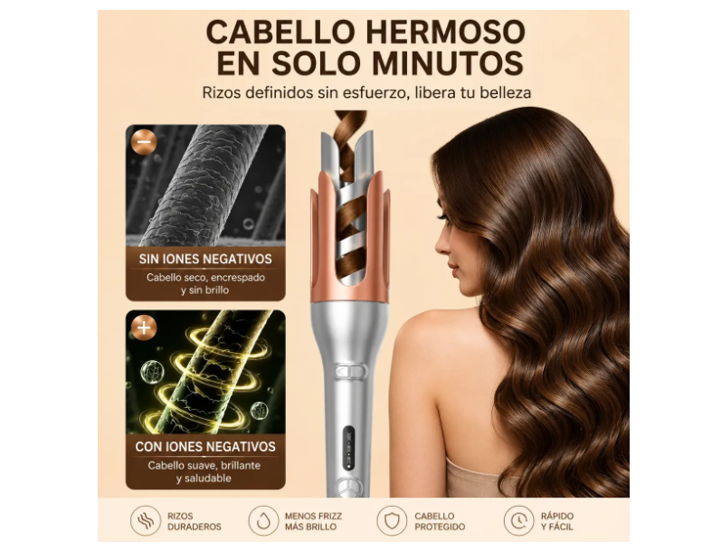Rizador Automático Profesional Para Ondas Y Rizos
