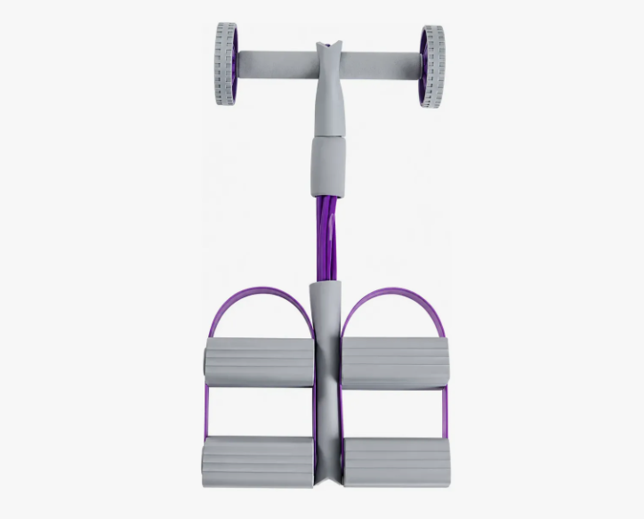 Rueda Abdominal Con Rebote Automático Bandas Elásticas