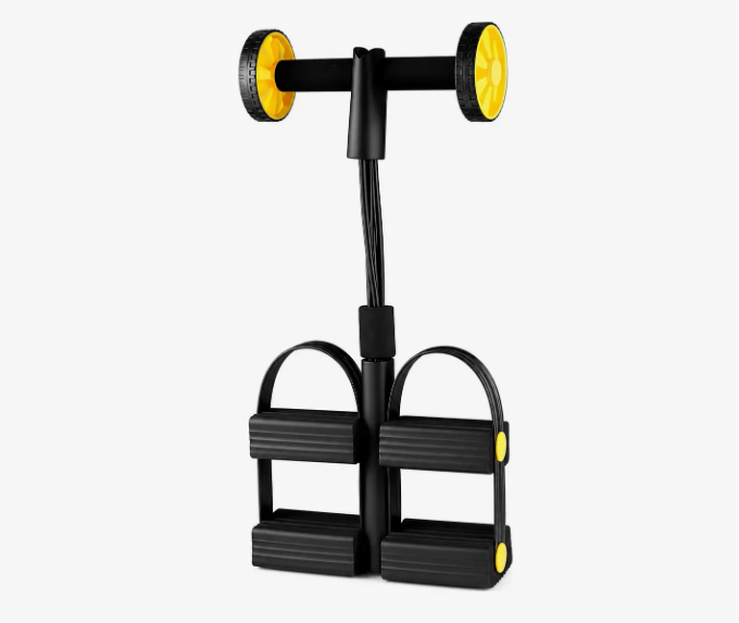 Rueda Abdominal Con Rebote Automático Bandas Elásticas