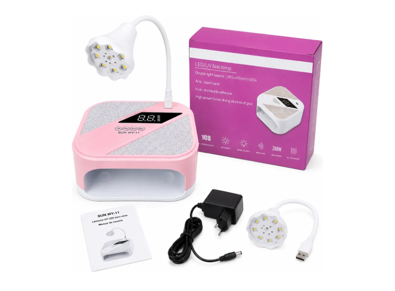 Lámpara Uv Led 288w Recargable Para Uñas Con Luz Flexible