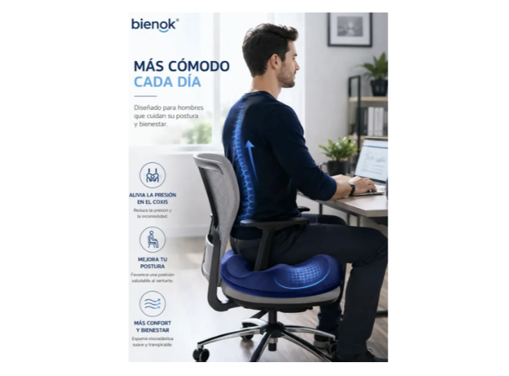Cojín Dona Ortopédico Para Hemorroides Coxis Oficina Auto