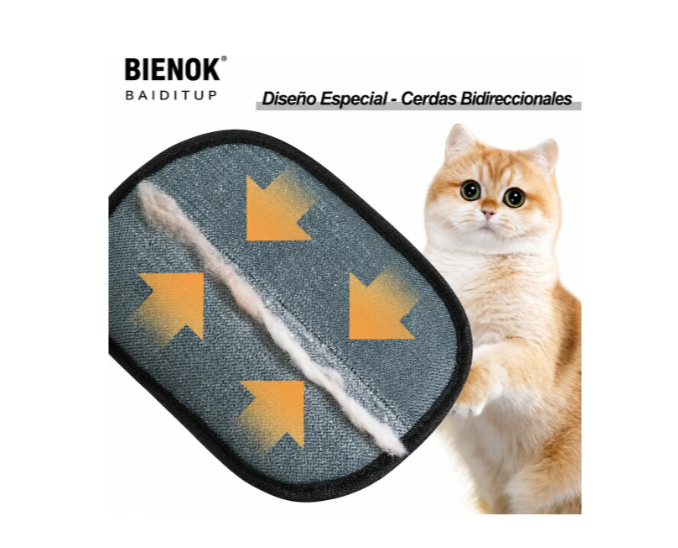 Guante Quita Pelos De Mascotas Perro Gato Reutilizable