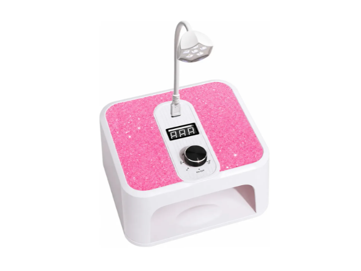 Lámpara Profesional 2 En 1 Para Uñas Con Luz Led Rosa