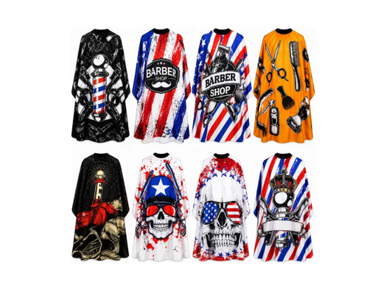 Capa Barbería Profesional Impermeable Diseños Surtidos