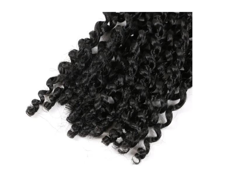 3 X Crochet Trenzado Extensiones De Cabello 22 Pulgadas Color 1 Negro