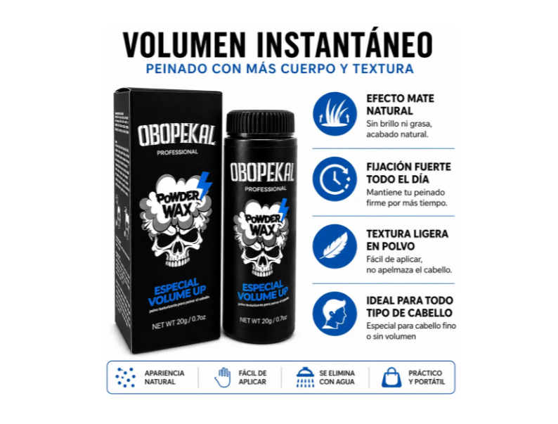 Obopekal Polvo Texturizante Volumen Capilar 20g