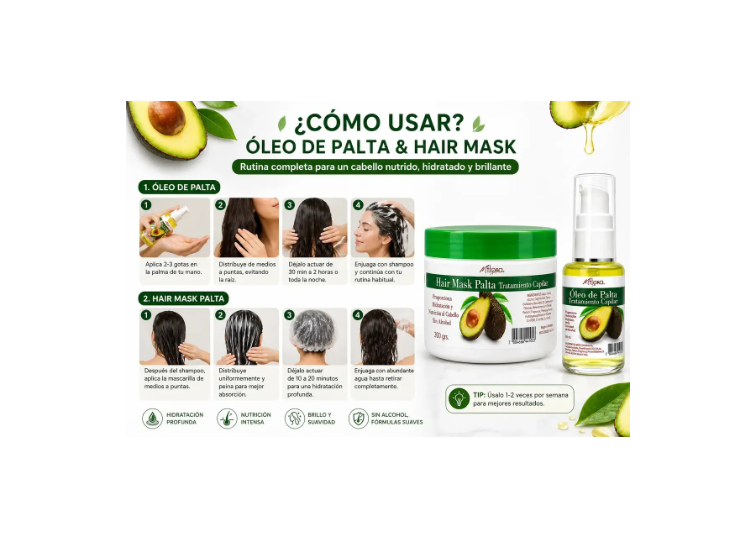 Crema Keratina De Coco / Palta / Argan 300 Gr MFlora (1 Unid