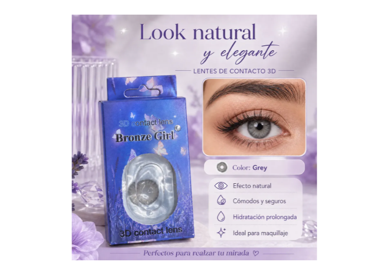 Lentes De Contacto Cosméticos 3d Con Estuche Y Accesorios